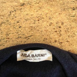 Aida Barni 100% cashmere mens cardigan sweater – size M - navy